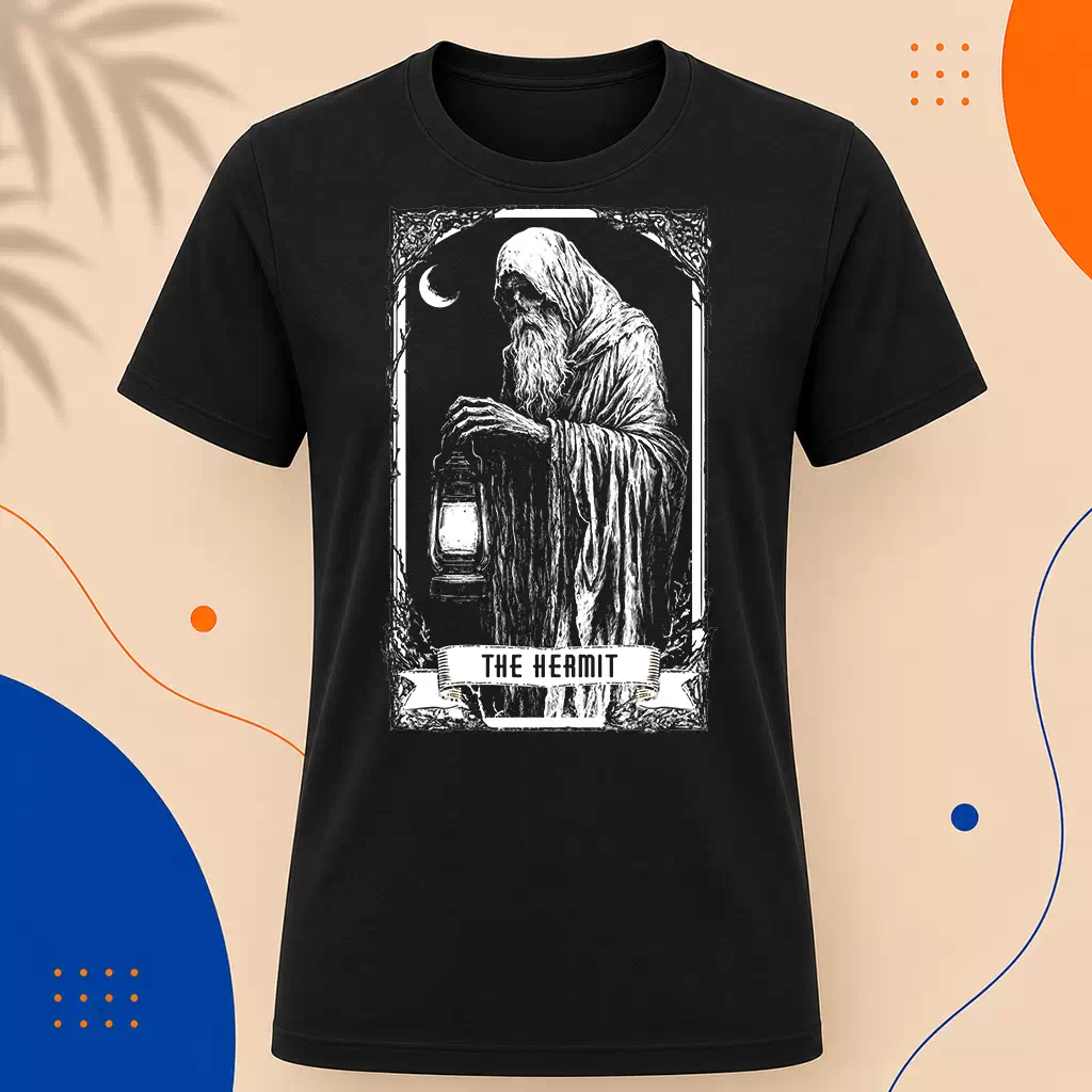 Pánské tričko - The Hermit - Poustevník - Tarot - Velká Arkána